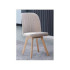 SILLA BEIGE PATA MADERA LANE