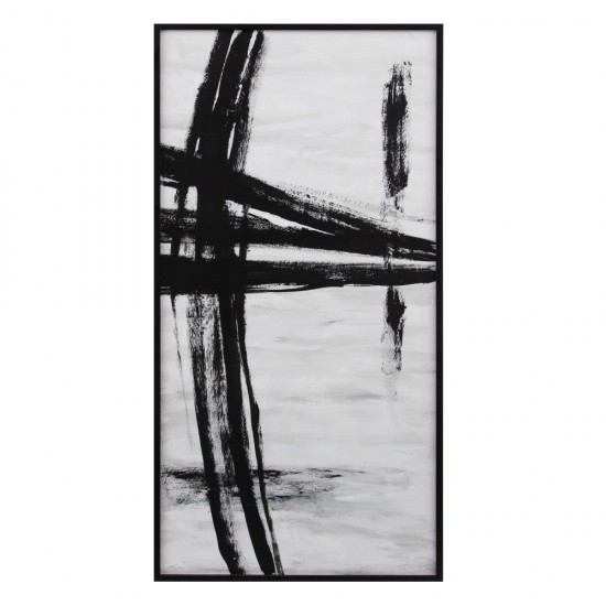 CUADRO PINTURA 2/M NEGRO-BLANCO 73,50 X 2,50 X 153,50 CM