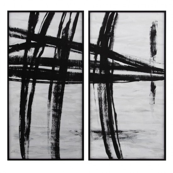 CUADRO PINTURA 2/M NEGRO-BLANCO 73,50 X 2,50 X 153,50 CM