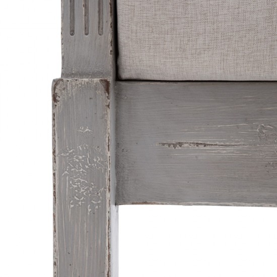 CABECERO GRIS MADERA / TEJIDO 103 X 7 X 153 CM