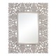 ESPEJO BLANCO ROTO PU/CRISTAL 98 X 3 X 124 CM