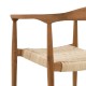 SILLA NATURAL-BEIGE RATÁN/MADERA SALÓN 59 X 58 X 76,50 CM