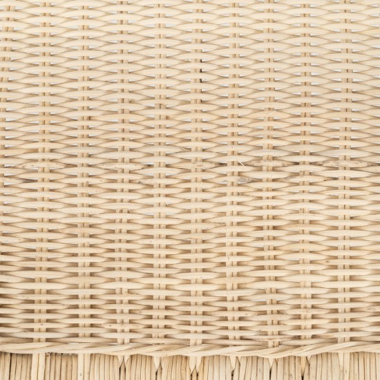 SILLA NATURAL-BEIGE RATÁN/MADERA SALÓN 59 X 58 X 76,50 CM