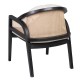 SILLÓN NATURAL-NEGRO RATÁN/MADERA SALÓN 58 X 60 X 77 CM