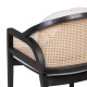 SILLÓN NATURAL-NEGRO RATÁN/MADERA SALÓN 58 X 60 X 77 CM