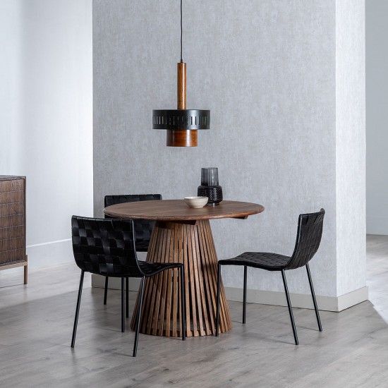MESA COMEDOR NATURAL MADERA DE MANGO 100 X 100 X 76 CM MESA COMEDOR NATURAL MADERA DE MANGO 100 X 100 X 76 CM