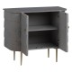 MUEBLE RECIBIDOR GRIS MADERA / METAL 96 X 46 X 85 CM