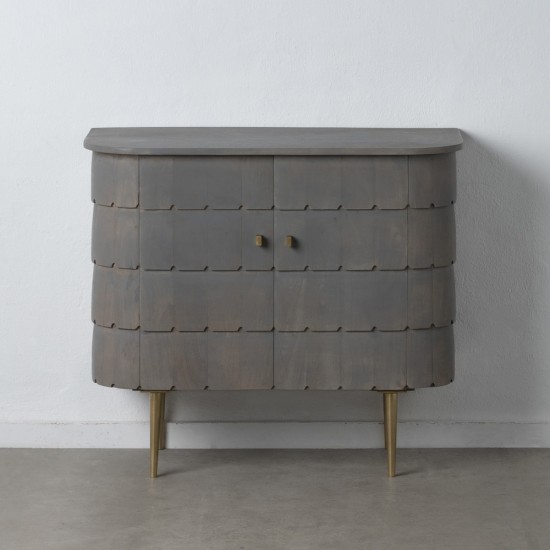 MUEBLE RECIBIDOR GRIS MADERA / METAL 96 X 46 X 85 CM