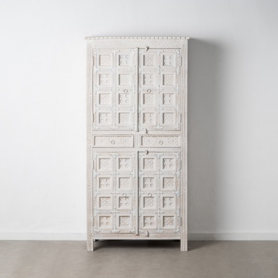 ARMARIO BLANCO MADERA DE MANGO 93 X 45 X 192 CM