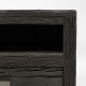 MUEBLE TV NEGRO MADERA / ACERO SALÓN 160 X 40 X 59 CM