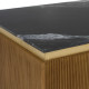 MESA CENTRO MARRÓN-NEGRO MÁRMOL/MADERA 120 X 80 X 42 CM