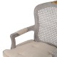 SILLÓN GRIS-BEIGE DM-MADERA SALÓN 58 X 52 X 98,50 CM