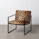 SILLÓN ANIMAL PRINT TEJIDO-METAL SALÓN 65 X 85 X 73 CM