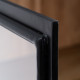 VITRINA NEGRO-NATURAL MADERA-HIERRO 80 X 40 X 160 CM VITRINA NEGRO-NATURAL MADERA-HIERRO 80 X 40 X 160 CM