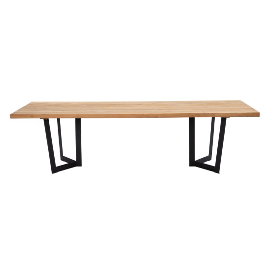 MESA COMEDOR NATURAL-NEGRO 280 X 100 X 77 CM