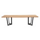 MESA COMEDOR NATURAL-NEGRO 280 X 100 X 77 CM