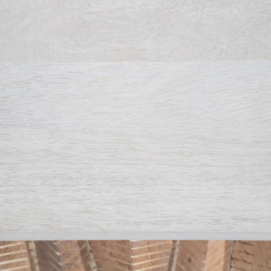 APARADOR NATURAL-CREMA MADERA / METAL 152 X 40,50 X 77 CM