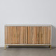 APARADOR NATURAL-CREMA MADERA / METAL 152 X 40,50 X 77 CM