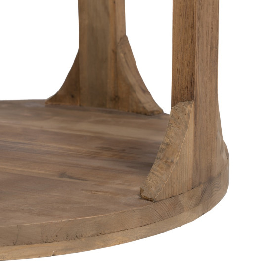 MESA AUXILIAR NATURAL MADERA DE PINO 60 X 60 X 66 CM