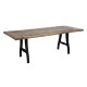 MESA COMEDOR NATURAL-NEGRO 220 X 90 X 76 CM