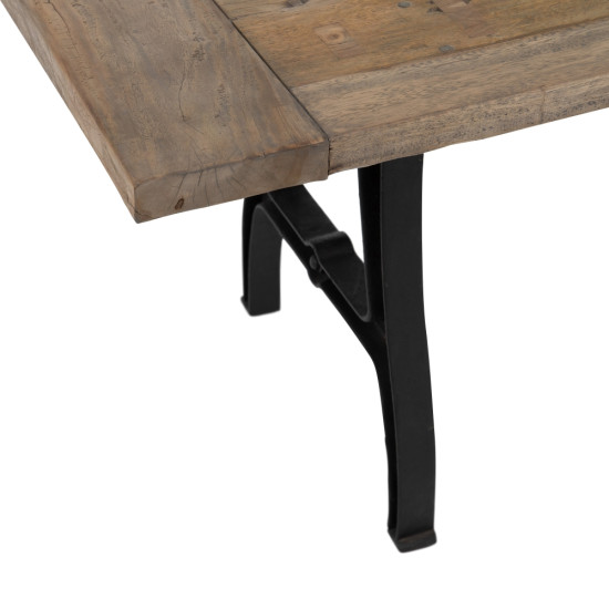 MESA COMEDOR NATURAL-NEGRO 220 X 90 X 76 CM