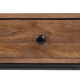 MESITA NATURAL-NEGRO MADERA DE MANGO 50 X 30 X 43,50 CM