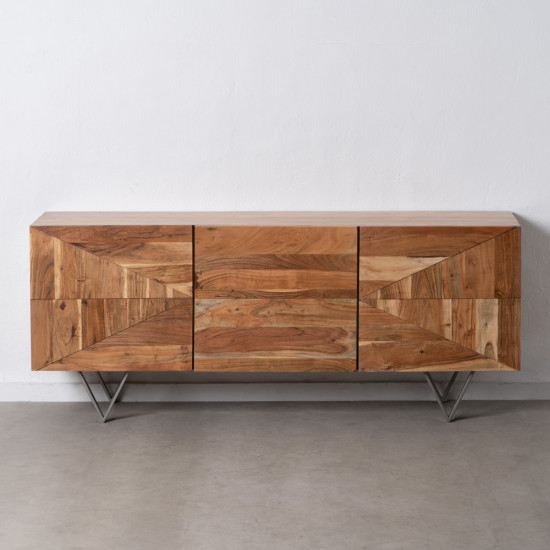 APARADOR NATURAL MADERA-HIERRO SALÓN 175 X 45 X 74 CM