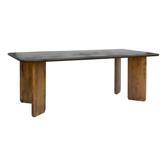 MESA COMEDOR NATURAL-MARRÓN 200 X 100 X 76 CM