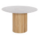 MESA COMEDOR NATURAL-BLANCO 120 X 120 X 77 CM