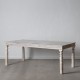 MESA COMEDOR BLANCO ROZADO 200 X 100 X 76 CM