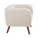 SILLÓN CREMA TEJIDO-MADERA SALÓN 81 X 73 X 70 CM