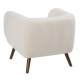 SILLÓN CREMA TEJIDO-MADERA SALÓN 81 X 73 X 70 CM