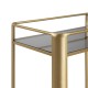 CAMARERA ORO CRISTAL/METAL SALÓN 66 X 36,50 X 77 CM