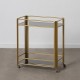 CAMARERA ORO CRISTAL/METAL SALÓN 66 X 36,50 X 77 CM