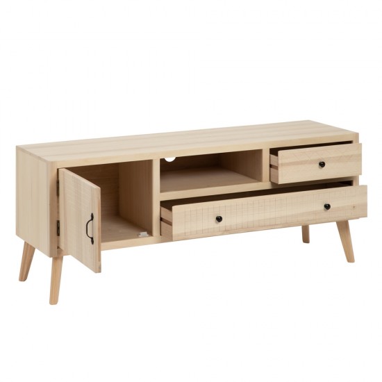 MUEBLE TV NATURAL DM-MADERA 140 X 40 X 55 CM