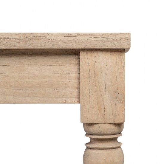 MESA COMEDOR NATURAL MADERA MINDI SALÓN 100 X 100 X 77 CM MESA COMEDOR NATURAL MADERA MINDI SALÓN 100 X 100 X 77 CM