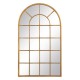 ESPEJO VENTANA ORO METAL DECORACIÓN 65 X 2,50 X 110 CM