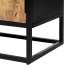 MUEBLE TV NATURAL-NEGRO MADERA-HIERRO 150 X 40 X 55 CM