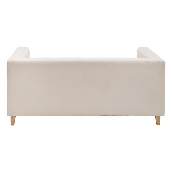 SOFÁ 2 PLAZAS BEIGE TEJIDO SALÓN 178 X 95 X 76 CM