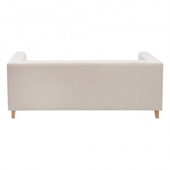 SOFÁ 3 PLAZAS BEIGE TEJIDO SALÓN 208 X 95 X 76 CM