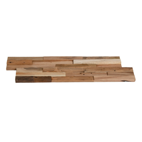 PANEL SET 10 PIEZAS NATURAL MADERA 100 X 1 X 100 CM