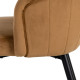 SILLA TERCIOPELO CAMEL METAL / TEJIDO 57 X 56 X 76,50 CM