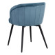 SILLA TERCIOPELO AZUL HIELO 56 X 57 X 76,50 CM