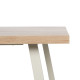 MESA COMEDOR NATURAL-CREMA DM-METAL 160 X 90 X 76 CM