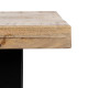 MESA CENTRO NATURAL-NEGRO MADERA / METAL 120 X 60 X 45 CM