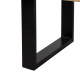 MESA CENTRO NATURAL-NEGRO MADERA / METAL 120 X 60 X 45 CM