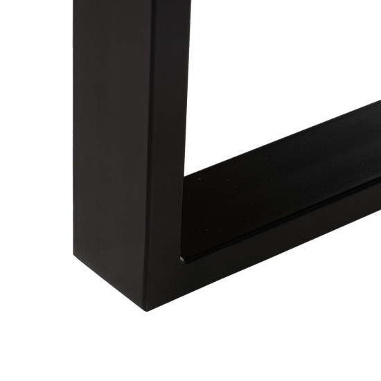 MESA CENTRO NATURAL-NEGRO MADERA / METAL 120 X 60 X 45 CM