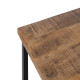 S/3 MESA CENTRO NATURAL MADERA-METAL 120 X 55 X 41 CM