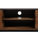 MUEBLE TV MARRÓN-NEGRO MADERA-HIERRO 140 X 40 X 50 CM