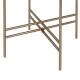 MESITA MARRÓN HIERRO / MÁRMOL SALÓN 32 X 32 X 54,50 CM MESITA MARRÓN HIERRO / MÁRMOL SALÓN 32 X 32 X 54,50 CM